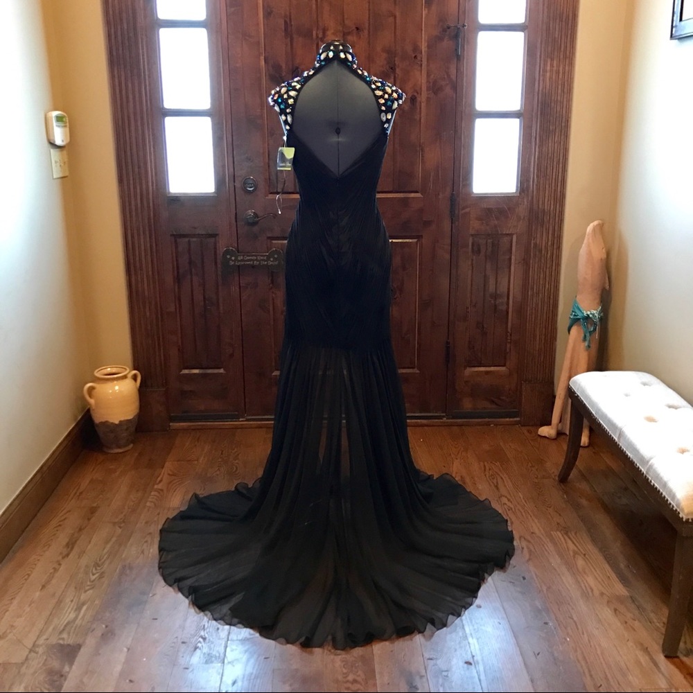 MAC DUGGAL Crystal Ruched Prom Gown! NEW! - Picture 5 of 8